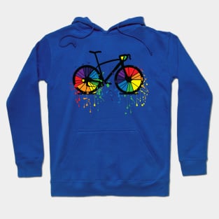 Rainbow bicycle 3 Hoodie